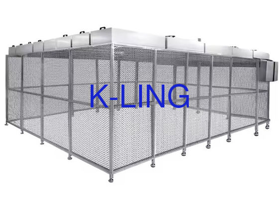Salle blanche à paroi douce de taille personnalisée avec cadre en alliage d'aluminium et film en PVC pour environnements contrôlés