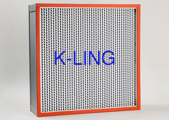 Filtre à air HEPA 99,995% 0,3um Filtre à air HEPA avec joint de colle AB et résistance à haute température