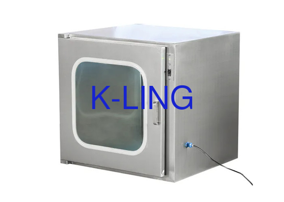 Clés incluses 600*600*600mm Zone de travail interne Boîte de passe statique pour salle blanche