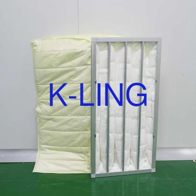 Filtre d'air de poche de classe de filtration F5 pour la purification de l'air des salles blanches