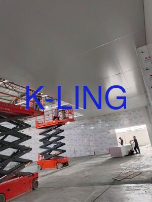 Niveau de bruit inférieur à 65 dB Salle blanche à paroi douce avec fenêtre en verre organique à double couche sous vide