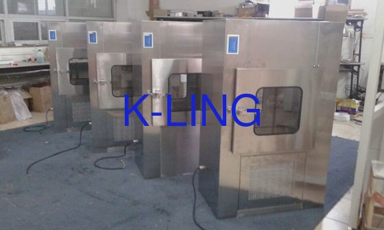 Boîte de passage de douche d'air d'acier inoxydable de pièce propre de nourriture avec la norme de QS