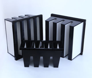 Filtre de médias des cellules HEPA de banque de MERV16 V avec la région en plastique du cadre 14sqm d'ABS