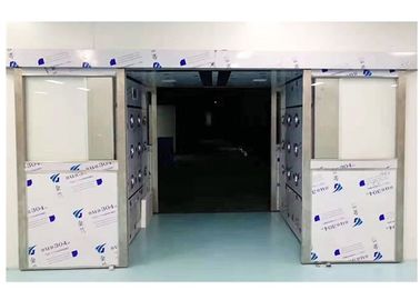Tunnel automatique de douche d'air de porte coulissante avec la certification de la CE d'affichage d'affichage à cristaux liquides