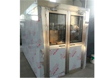 Douche d'air de Cleanroom de porte d'oscillation de double de l'électricité pour la cargaison et les personnes