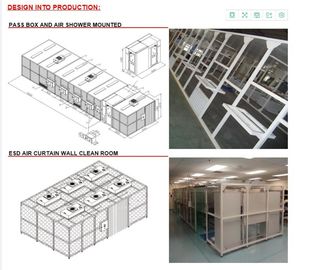 pièce 1000 propre de Softwall de pharmacie de classe de 110V 60HZ avec la filtration de HEPA