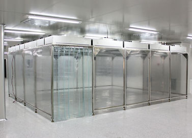 Pièce propre de Softwall de la microélectronique de la classe 10000 avec l'unité de filtrage de fan