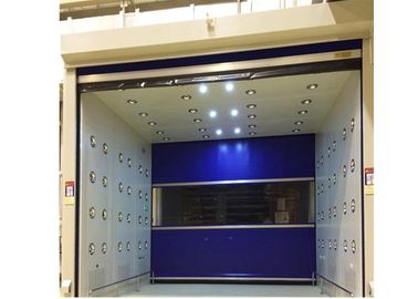 Tunnel bleu de douche d'air de porte de roulement avec le Cabinet en acier enduit de poudre