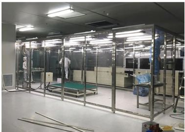 Pièce propre de la classe 10000 de Softwall avec la lumière de LED/distribution en bas de la cabine d'écoulement
