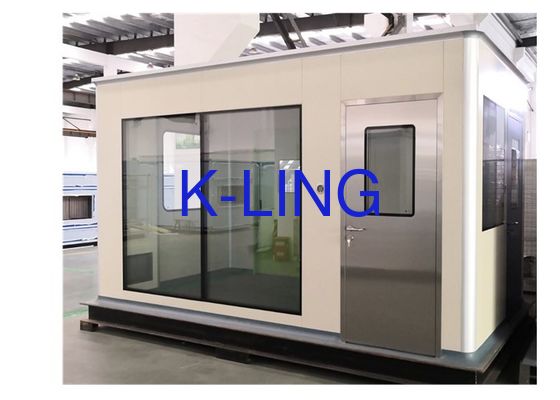 Panneaux sandwich ignifuges Softwall Clean Booth avec porte étanche en acier et traitement de coin profilé en aluminium