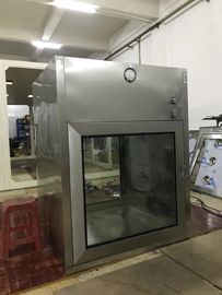 Boîte de passage pharmaceutique de Cleanroom pour la drogue Transfter avec la porte en verre