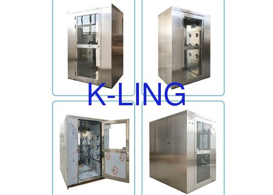 Double douche d'air de Cleanroom de la porte d'oscillation de couplage SUS201