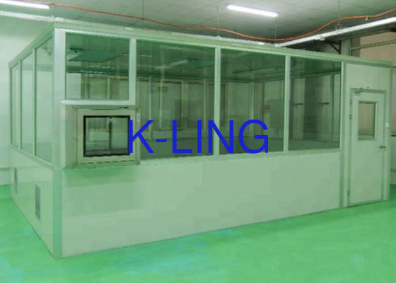 Salle blanche modulaire de classe 100-Classe 100000 avec unité de filtre de ventilateur (FFU) et salle blanche à paroi douce de matériau antistatique