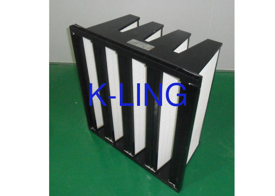 Cadre en plastique de filtre de banque de Purifie V de filtre d'OIN avec le grand volume de l'air