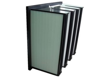 Filtre à air rigide de la poussière d'amende de filtre de banque de MERV 15 V pour l'air remettant des unités