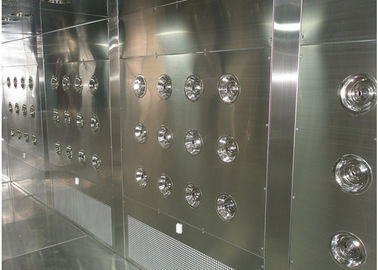 Tunnel adapté aux besoins du client de douche d'air avec la porte coulissante automatique et le système de contrôle de PLC