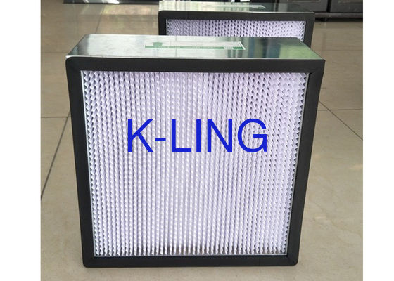 Filtre à air profond du pli HEPA de séparateur de carton pour l'efficacité H13 ou H14 d'hôpital