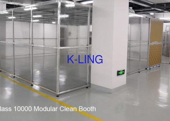Cadre en aluminium de structure d'équipement de pièce propre de la cabine propre pharmaceutique FFU de Softwall